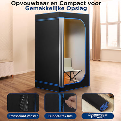 Portable Infrared Sauna Tent with Heated Footpad & Remote