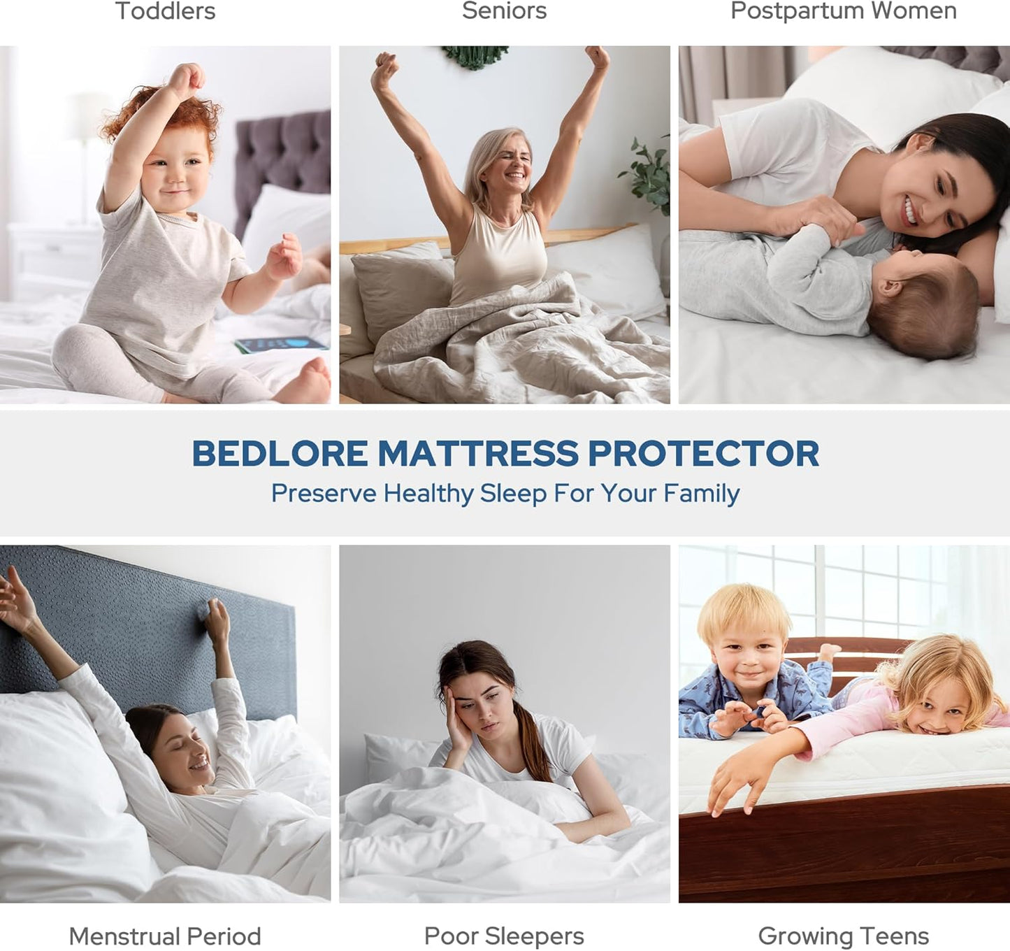 DreamGuard Queen Waterproof Mattress Protector - Silent & Soft