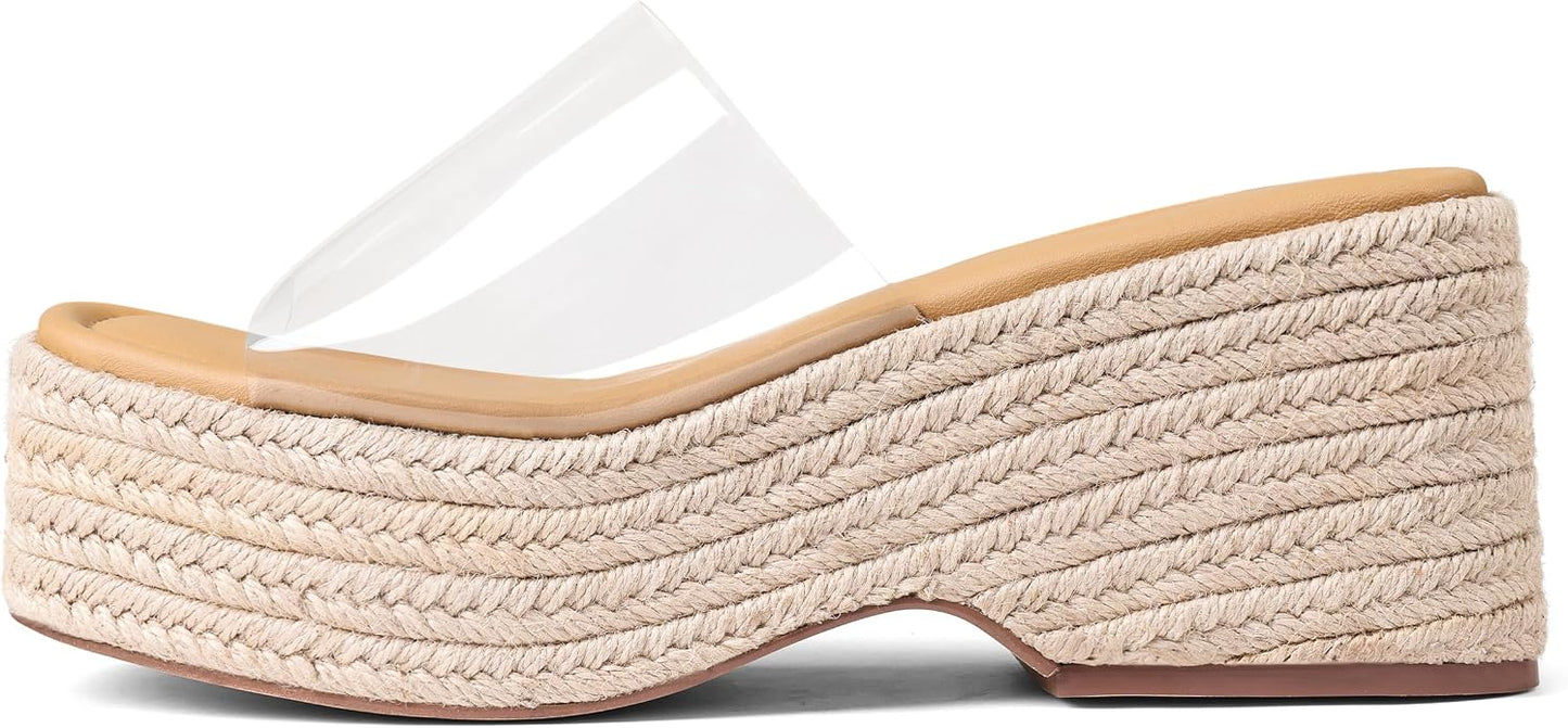 Platform Espadrille Wedge Sandals for Women | Bohemian Slides
