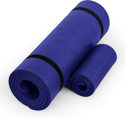 Premium 1/2-Inch High Density Exercise Yoga Mat with Strap