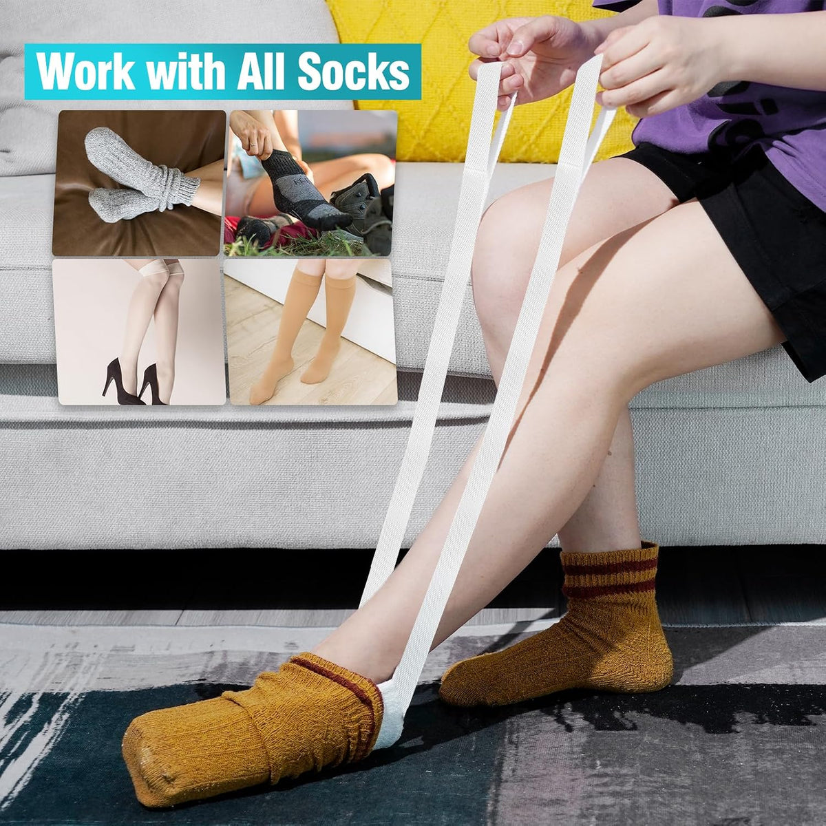Sock Aid Tool – Effortless Dressing with Zero Bending