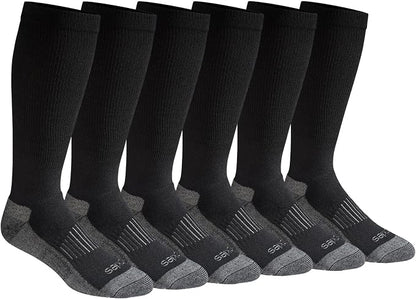 Men's Light Compression Over-The-Calf Socks | 2-6 Pairs