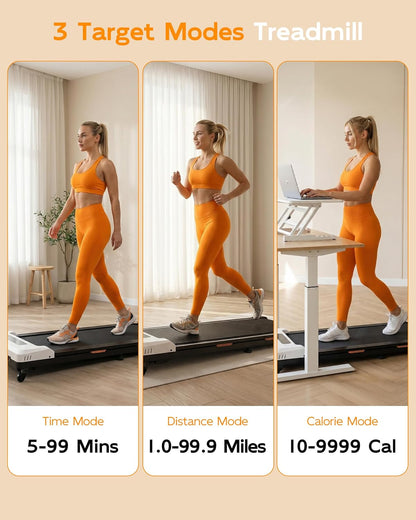 Walking Pad Treadmill with Incline - Portable Under Desk