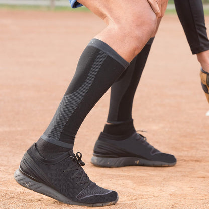 Copper-Infused Calf Compression Sleeves for Performance Support