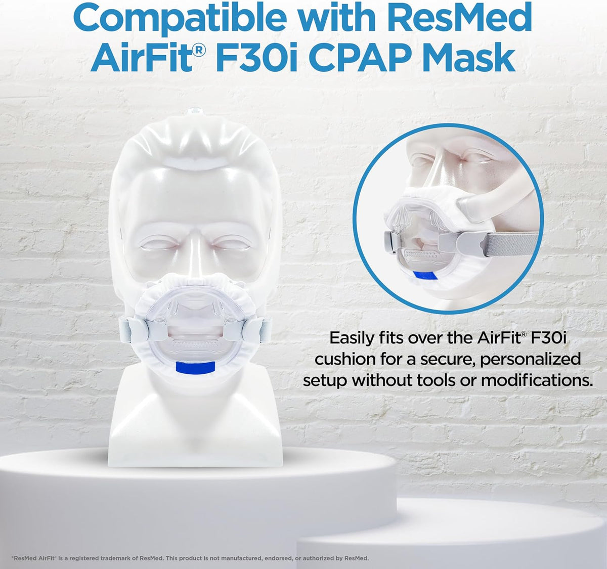 AirFit F30i CPAP Mask Liners - Reusable Comfort Pack of 4