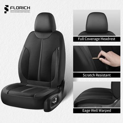 Premium Car Seat Covers Full Set - Universal Fit 5 Seats