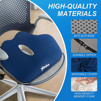 Memory Foam Seat Cushion | Ergonomic Support & Comfort
