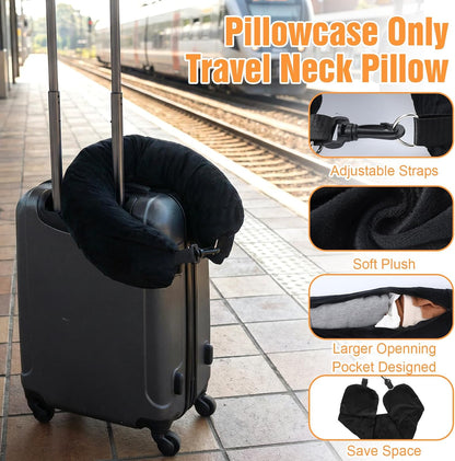 Stuffable Travel Pillow with Clothes Storage Compartment