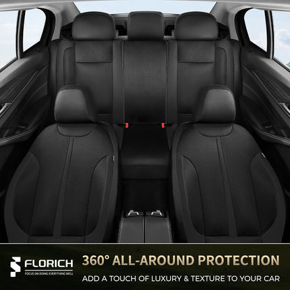 Premium Car Seat Covers Full Set - Universal Fit 5 Seats