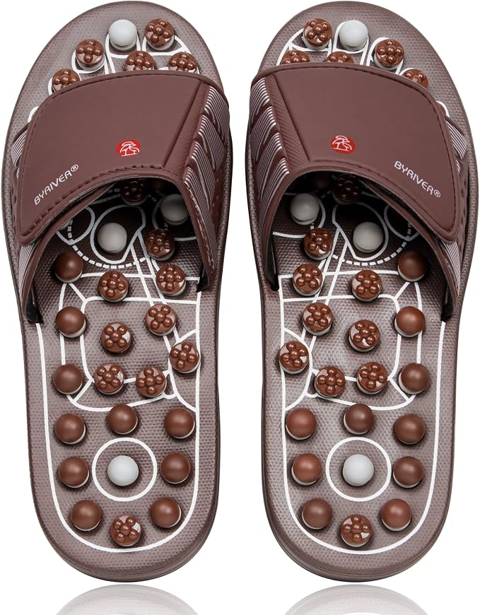 Acupressure Foot Massage Slippers | Reflexology Mat & Roller