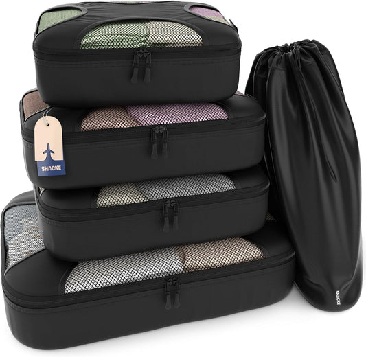 5-Piece Packing Cube Set with Laundry Bag | Travel Organizer