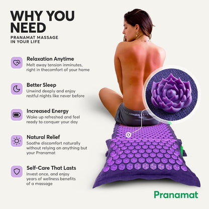 Premium Acupressure Mat Set with Pillow & Bag - European Made