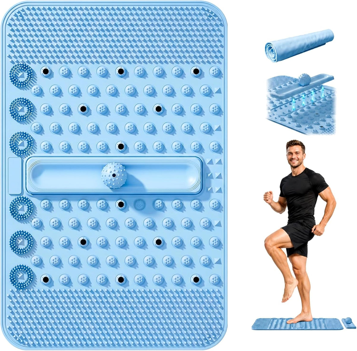 Acupressure Foot Massager Mat with Magnetic Therapy