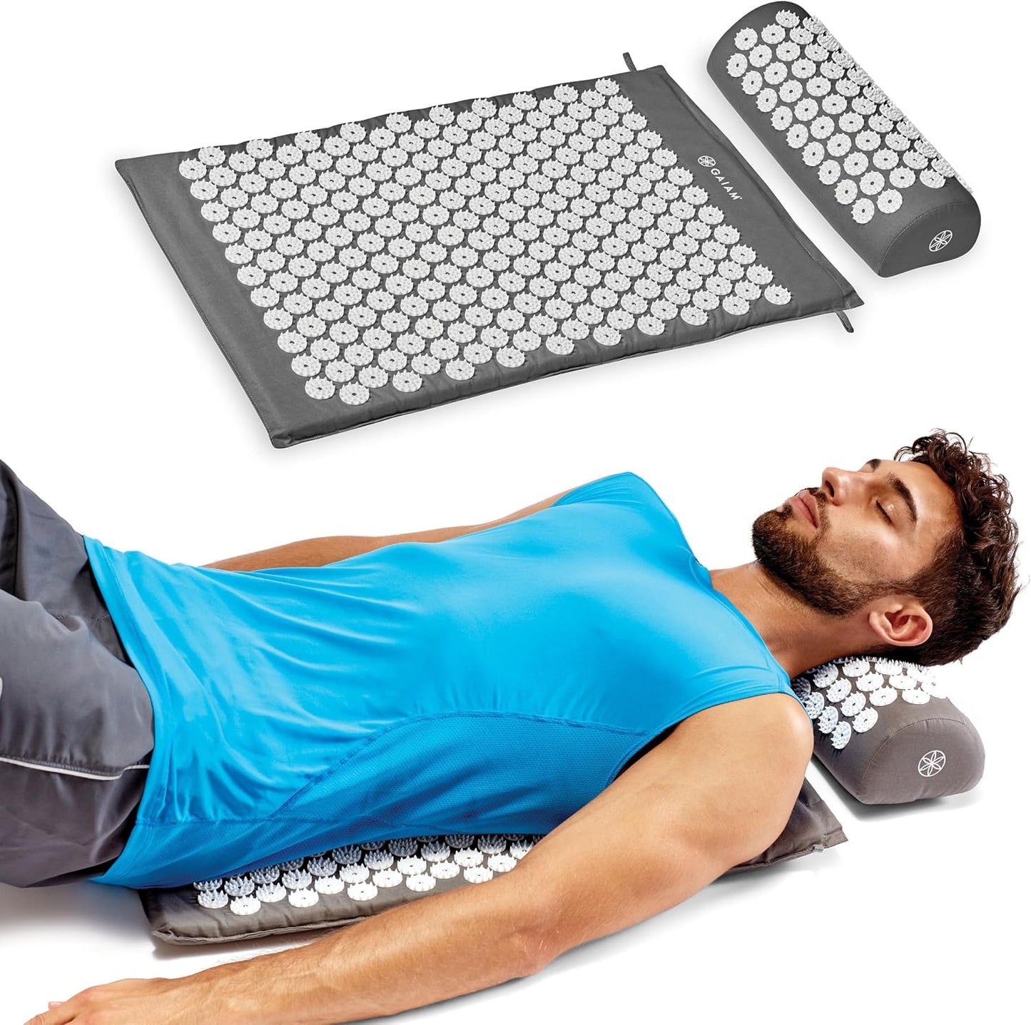 Acupressure Mat & Pillow Set for Neck, Shoulder & Back