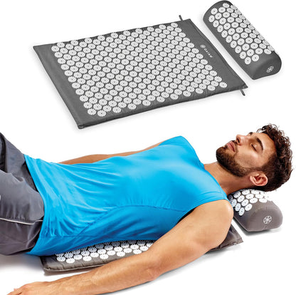 Acupressure Mat & Pillow Set for Neck, Shoulder & Back