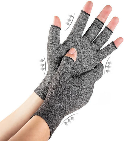 Fingerless Compression Gloves for Hand Support & Circulation
