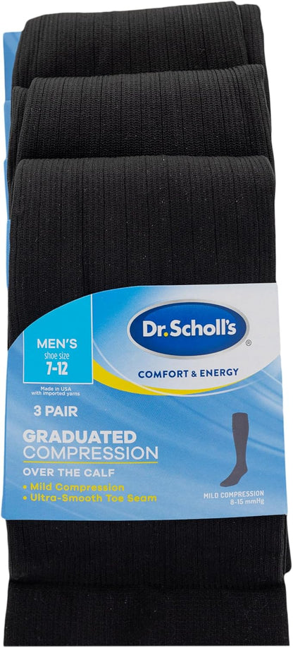 Men's Graduated Compression Over-the-Calf Socks - 2 & 3 Pack