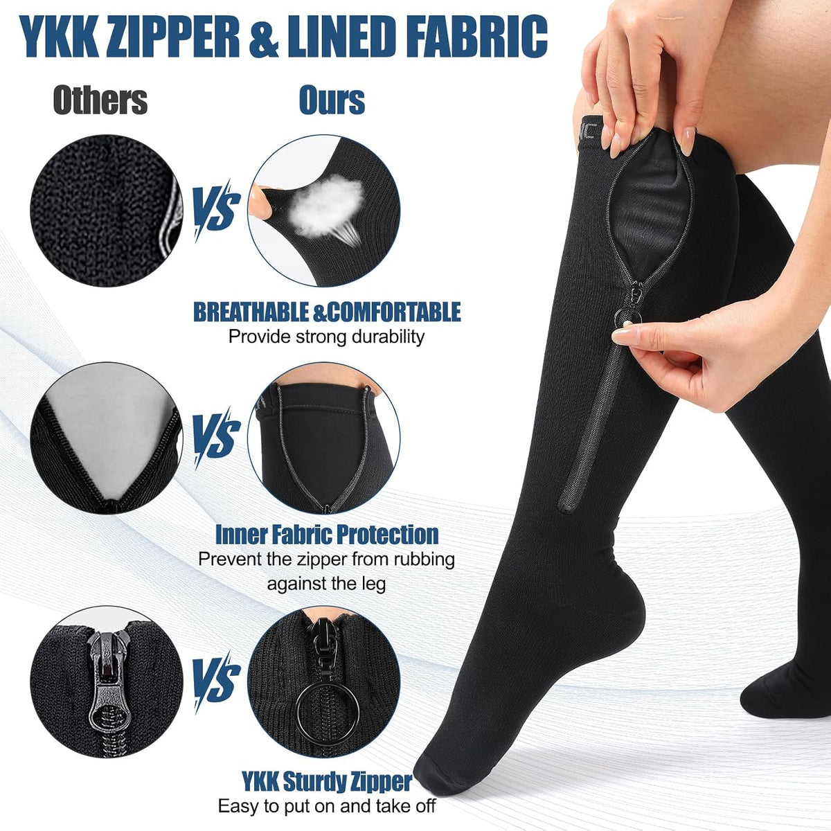 Professional Compression Socks 20-30 mmHg | Women & Men