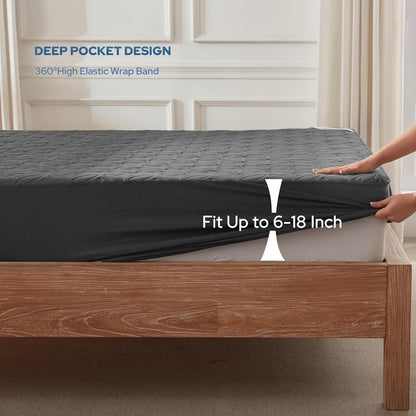 DreamGuard Queen Waterproof Mattress Protector - Silent & Soft