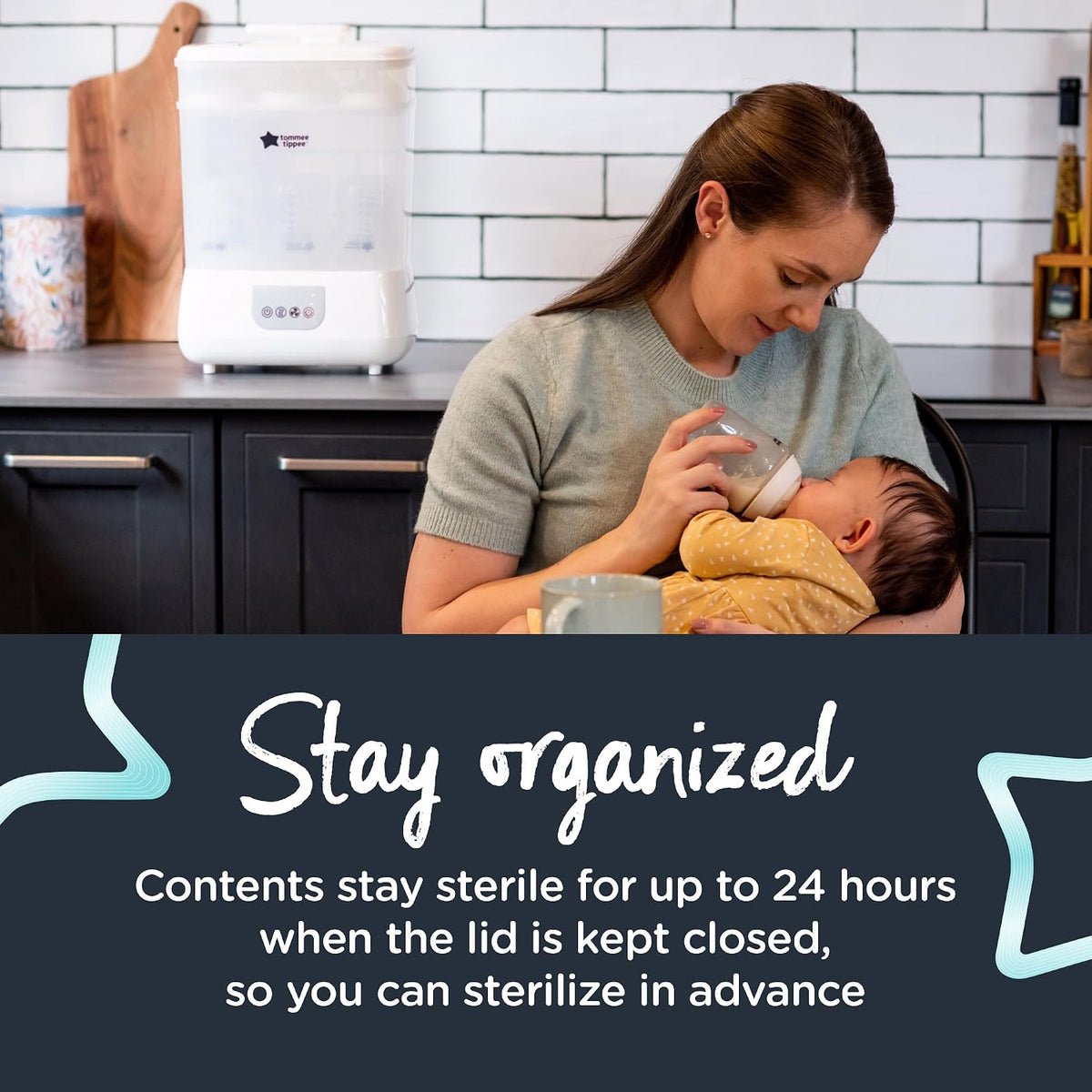 Electric Steam Sterilizer & Dryer for Baby Bottles