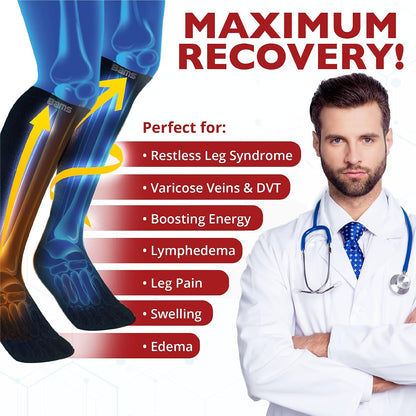 Plus Size Bamboo Calf Compression Sleeves | XL-4XL