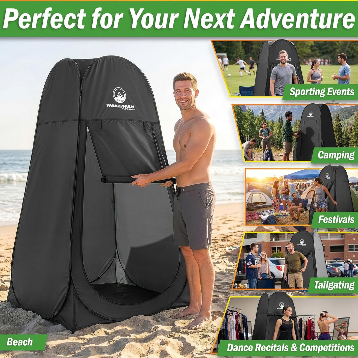 Pop-Up Privacy Shelter – Portable Changing & Shower Tent