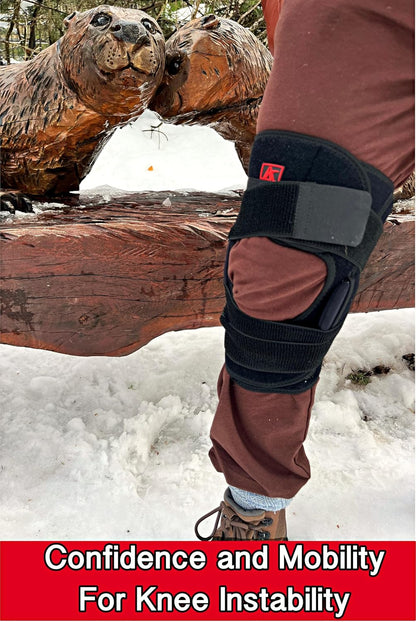 Hinged Knee Brace with Patella Stabilizers - Sports Support