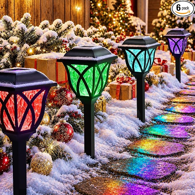 Solar Garden Lights Outdoor Waterproof LED Path Lighting