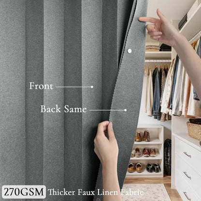 100% Blackout Magnetic Door Curtain for Privacy & Light Control