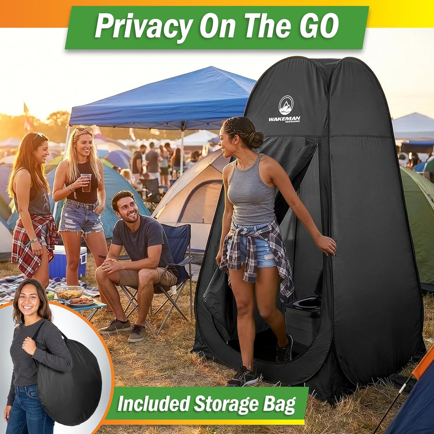 Pop-Up Privacy Shelter – Portable Changing & Shower Tent