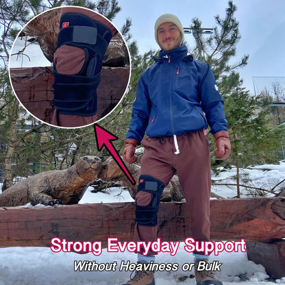 Hinged Knee Brace with Patella Stabilizers - Sports Support