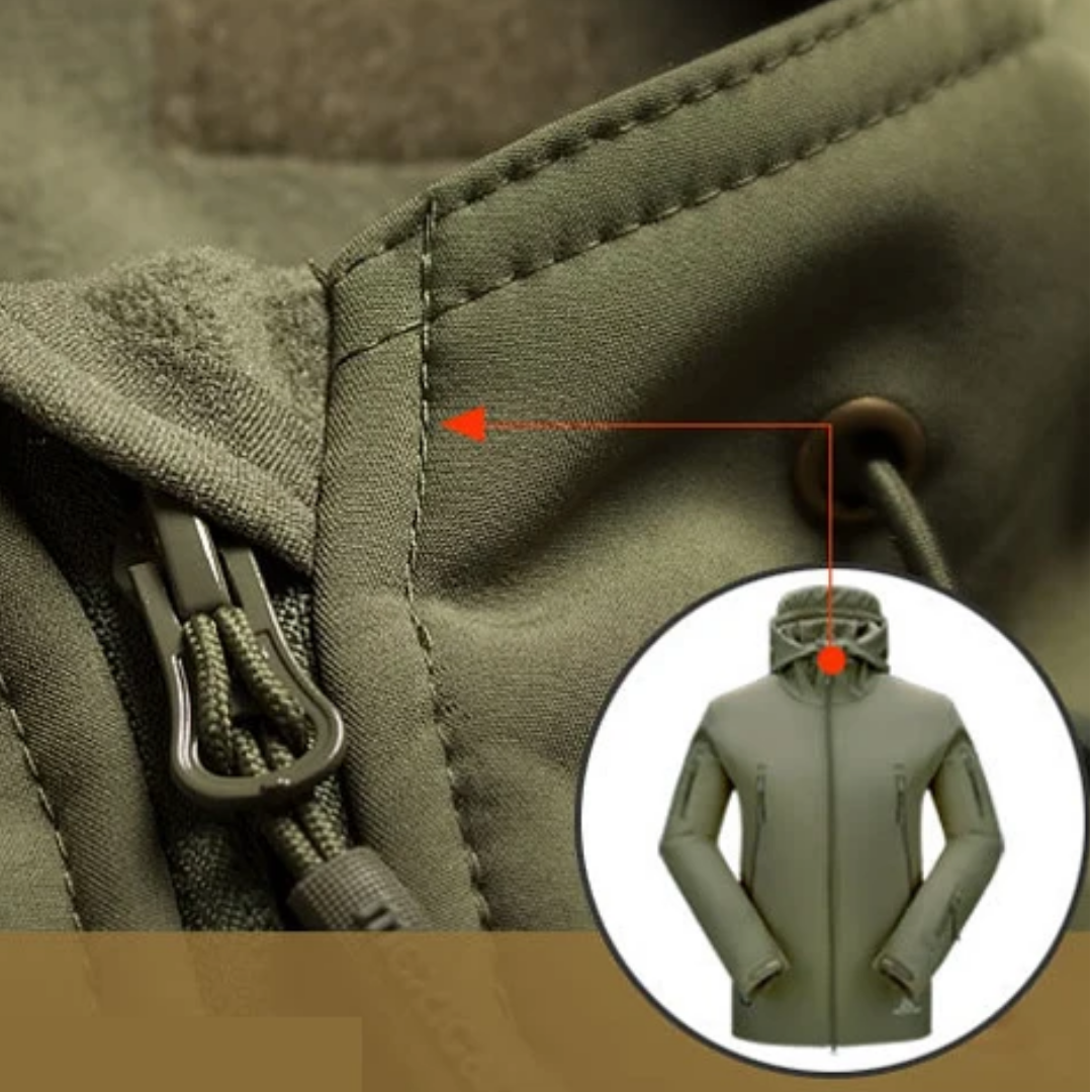 Plus Size Waterproof Combat Jacket for Men