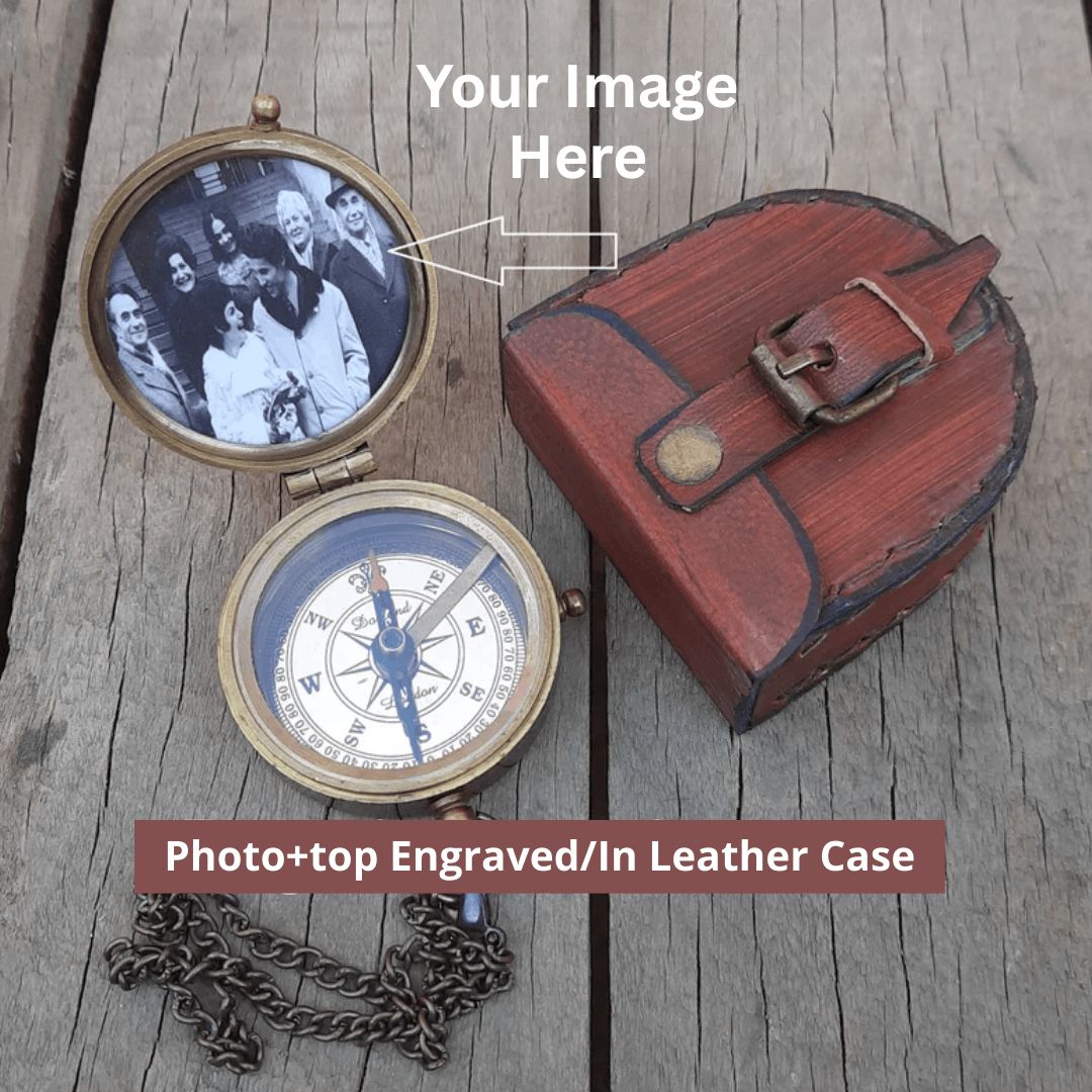 Personalized Engraved Photo Compass - TheGivenGet