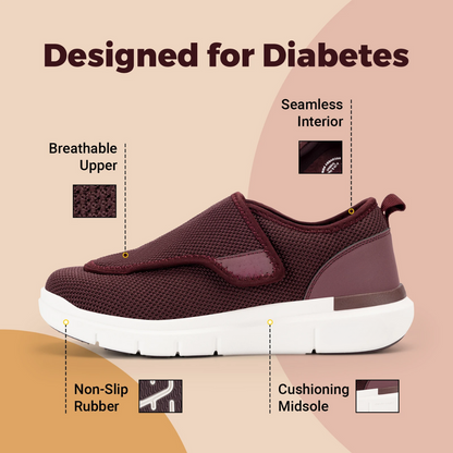 Dominion Active Wide Width Diabetic Shoes For Women