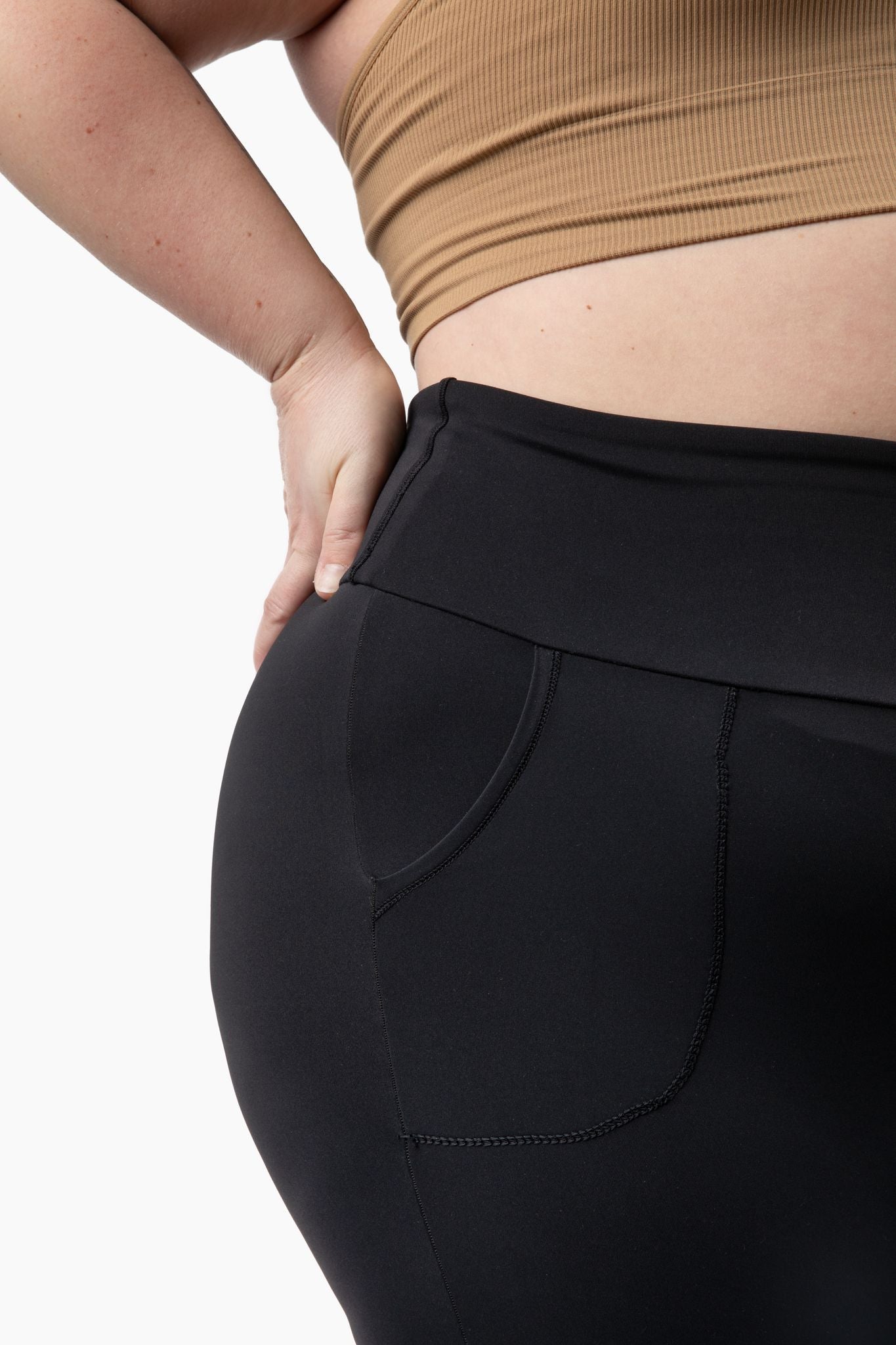 NEW Plus Size High Rise Black Yoga Flare Legging