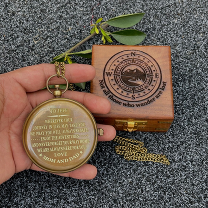 Personalized Engraved Sundial Compass