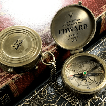 Personalized Engraved US Navy Compass