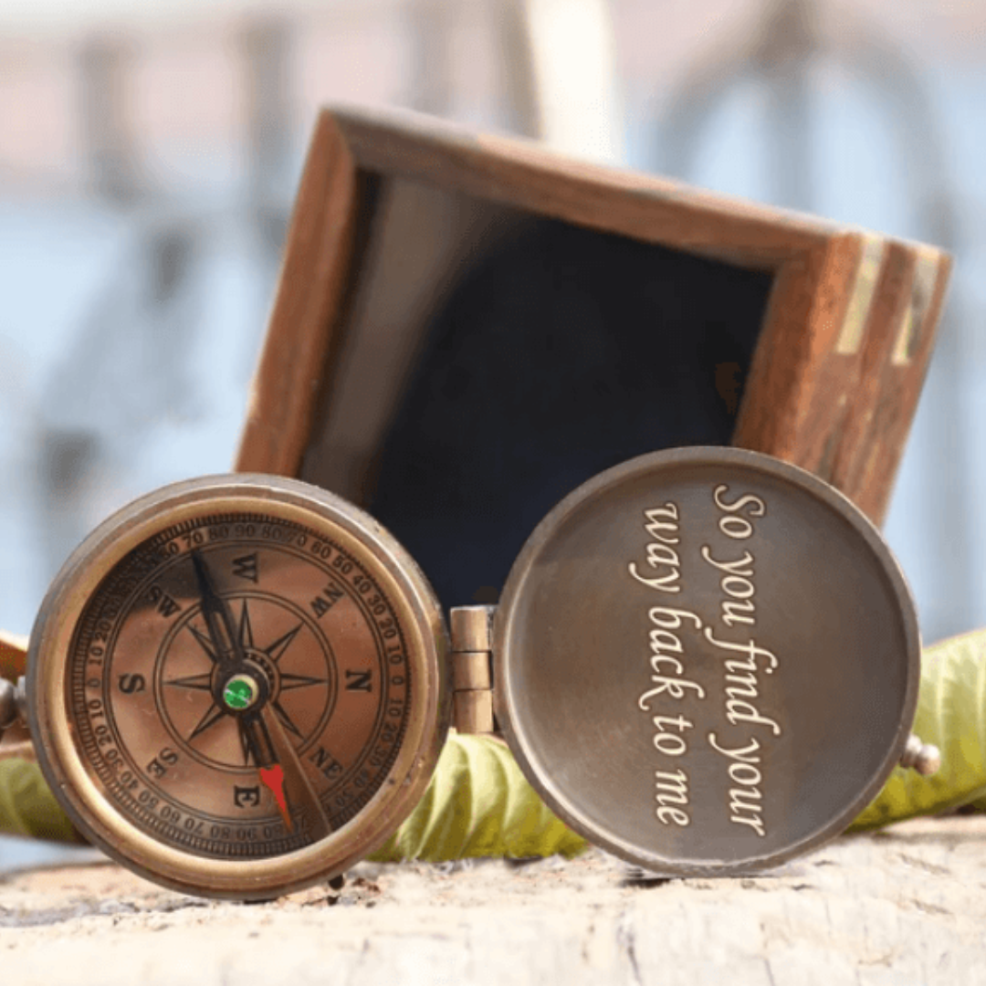 Personalized Engraved US Navy Compass