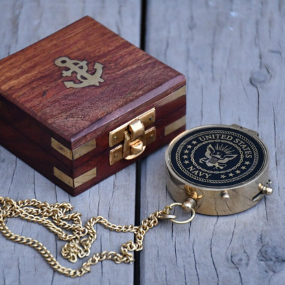 Personalized Engraved US Navy Compass