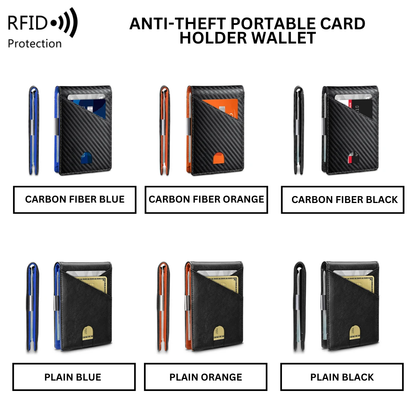 RFID Anti-Theft Portable Card Holder Wallet