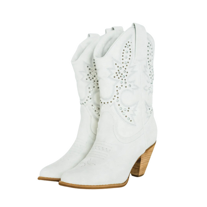 Houston Western Boots in White