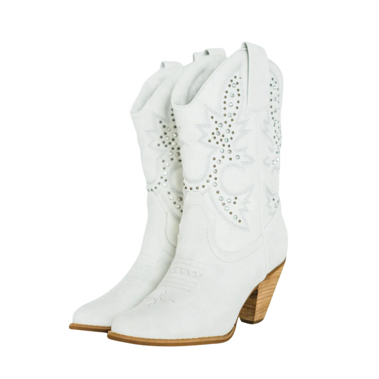 Houston Western Boots in White