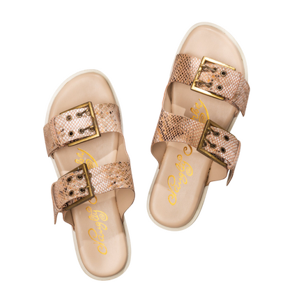 Hey Pony Sandals in Blush