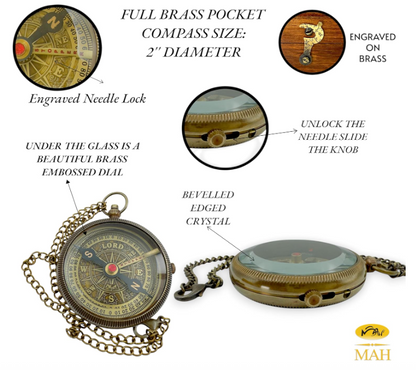 For I know The Plans I have For You (Jeremiah 29:11) Quote Engraved Compass (Design #4)