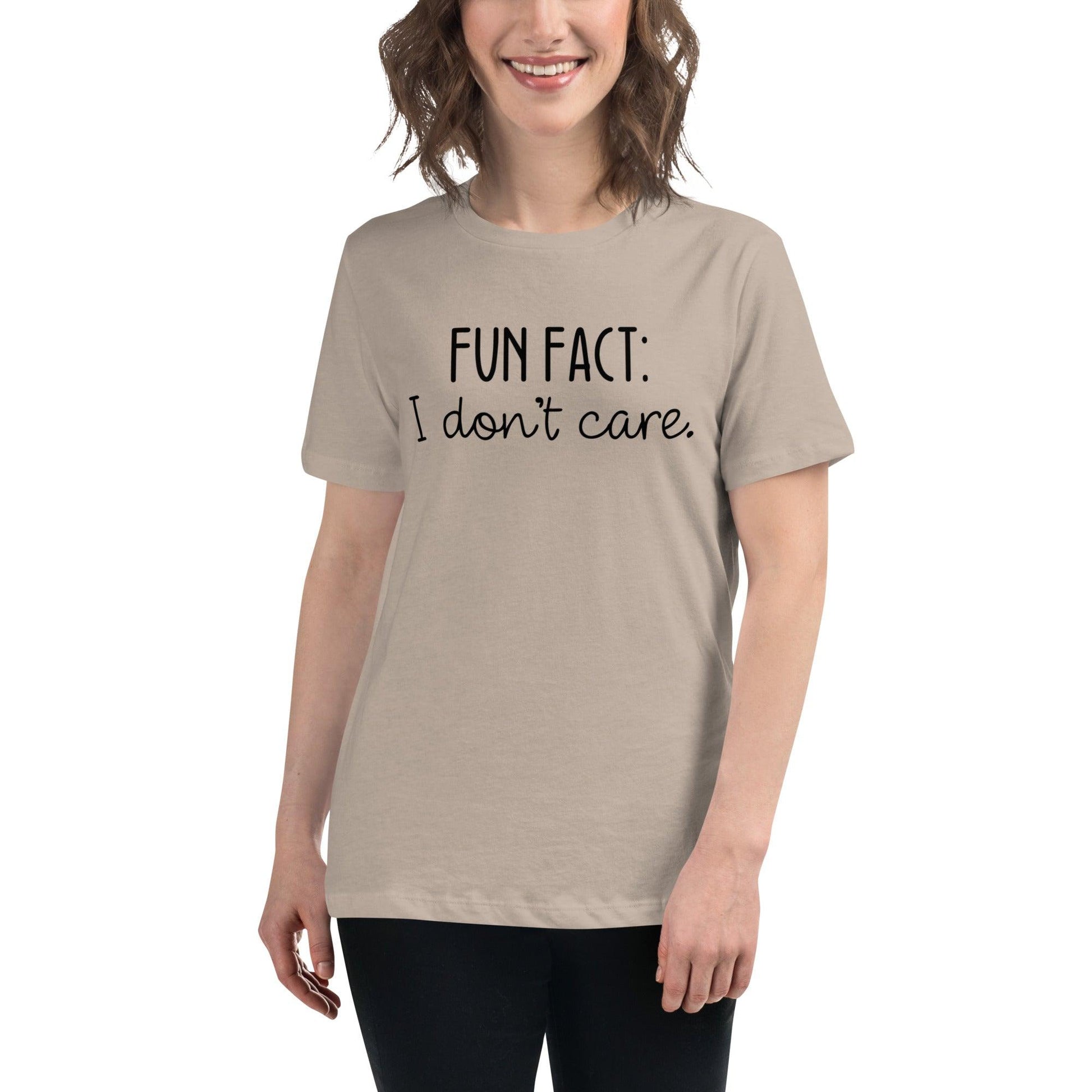 Fun Fact: I Don't Care O-neck Tri-blend T-Shirt - TheGivenGet