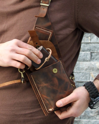Anti-theft Leather Harness