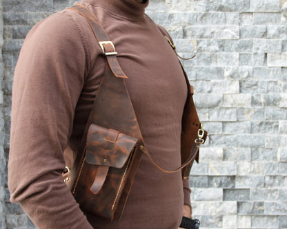 Anti-theft Leather Harness