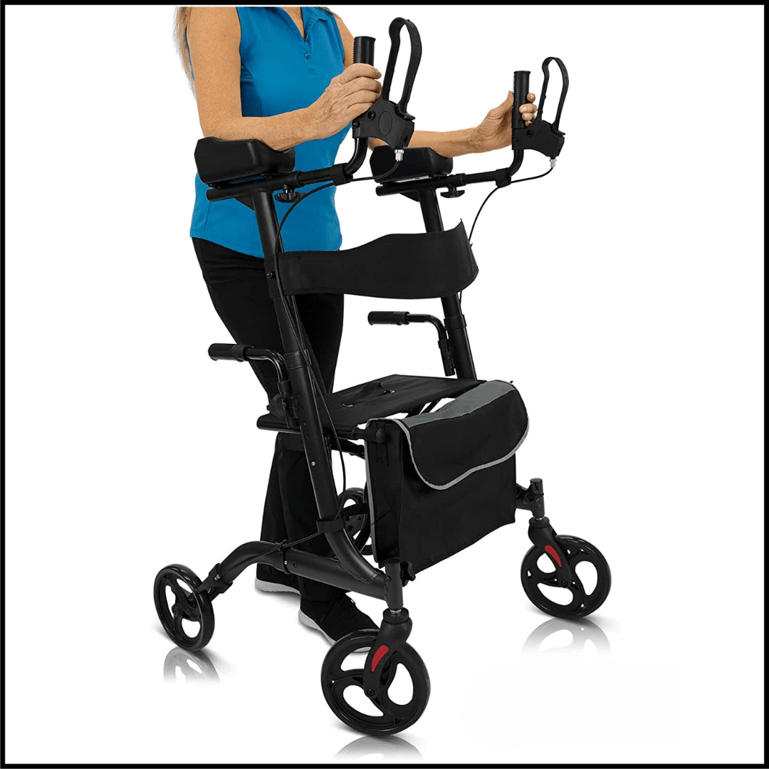 Lightweight Upright Walker Adjustable Folding Aluminum Frame - TheGivenGet