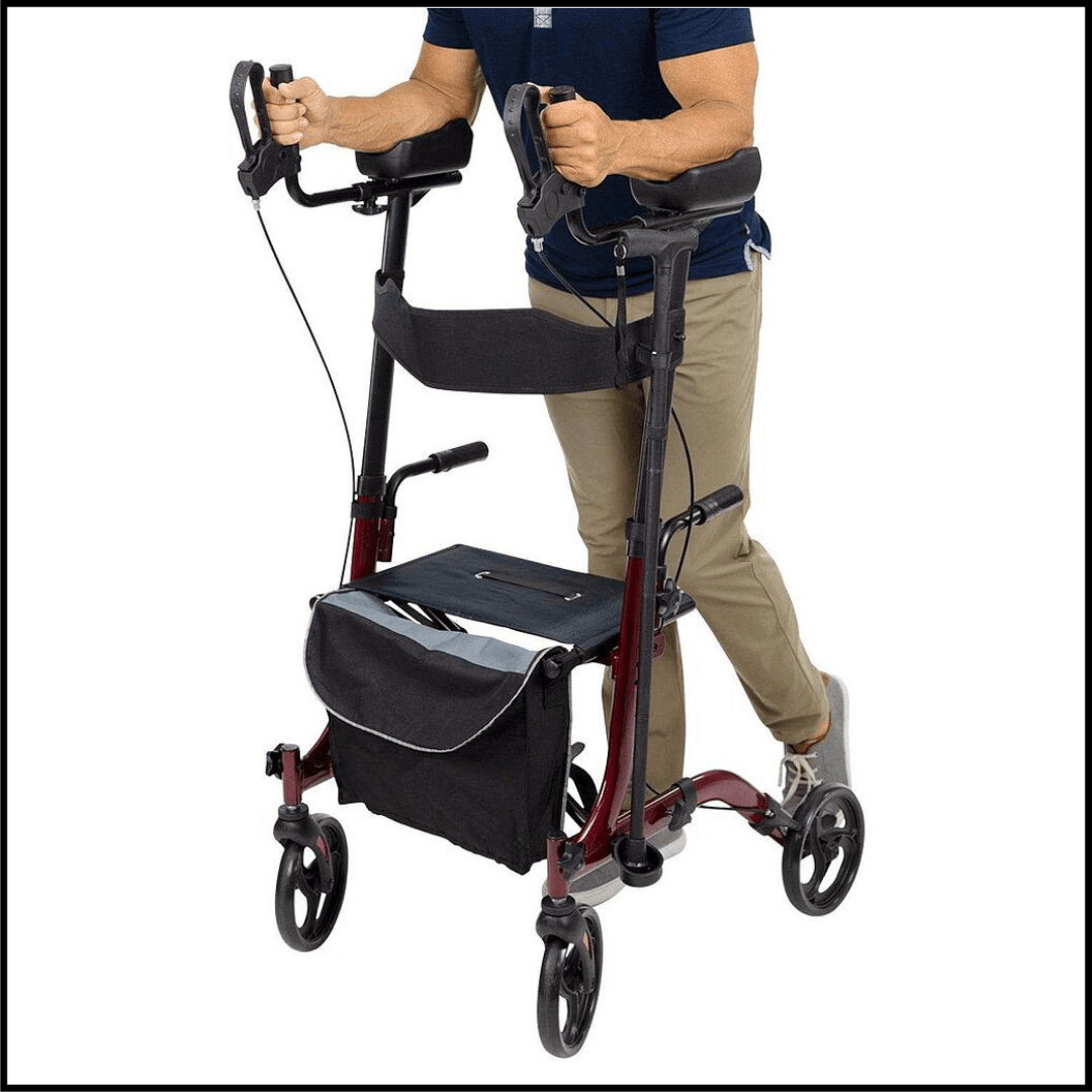 Lightweight Upright Walker Adjustable Folding Aluminum Frame - TheGivenGet