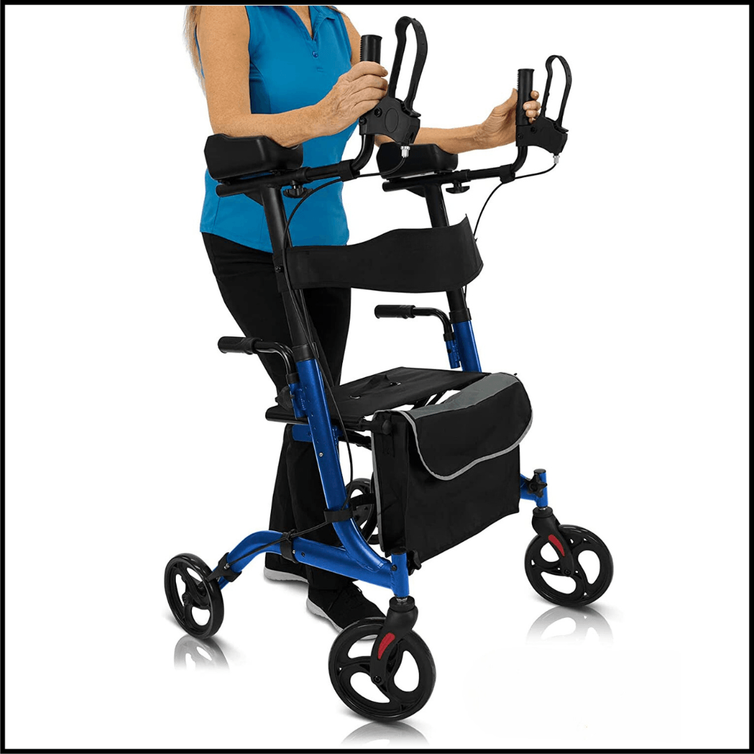 Lightweight Upright Walker Adjustable Folding Aluminum Frame - TheGivenGet